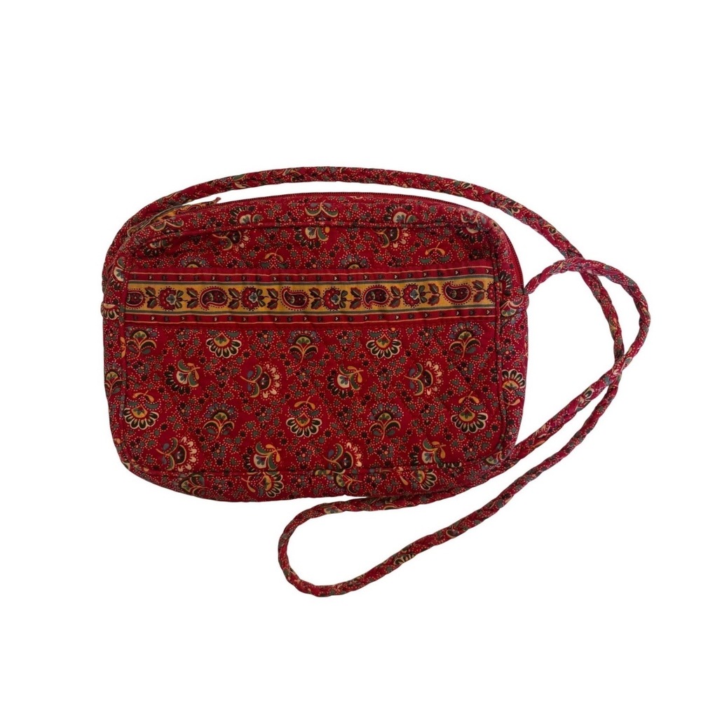 Vintage Vera Bradley Red Crossbody Bag Purse Retired Made In USA 90s